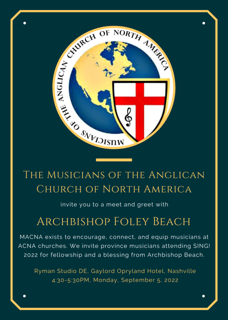 Archbishop Beach The Anglican Church In North America 8423